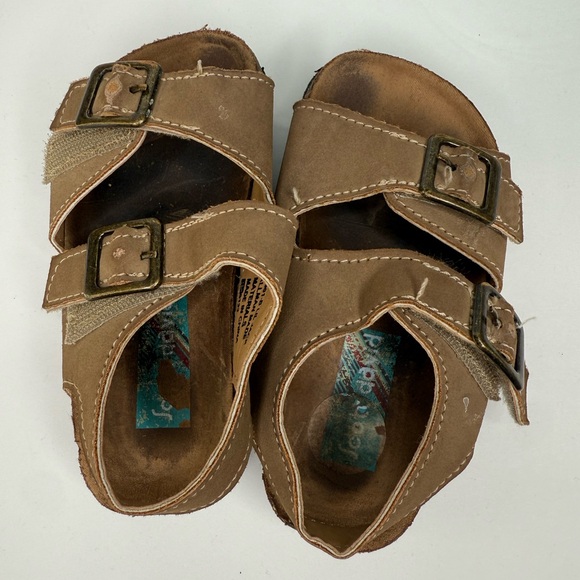 Kids Brown Sandals with Buckles - Picture 1 of 1